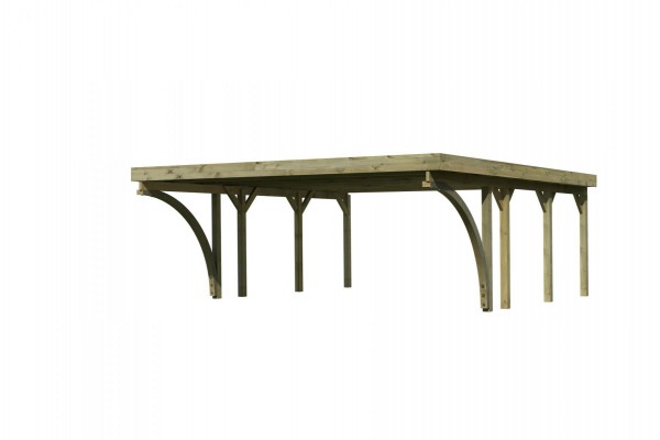 Doppelcarport Classic 2 Stahl-Dach 5,63 x 5,86 m