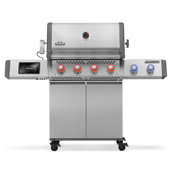 Gasgrill PRESTIGE® PRO 500V CONNECTED RSIB, Edelstahl, inkl. Drehspieß