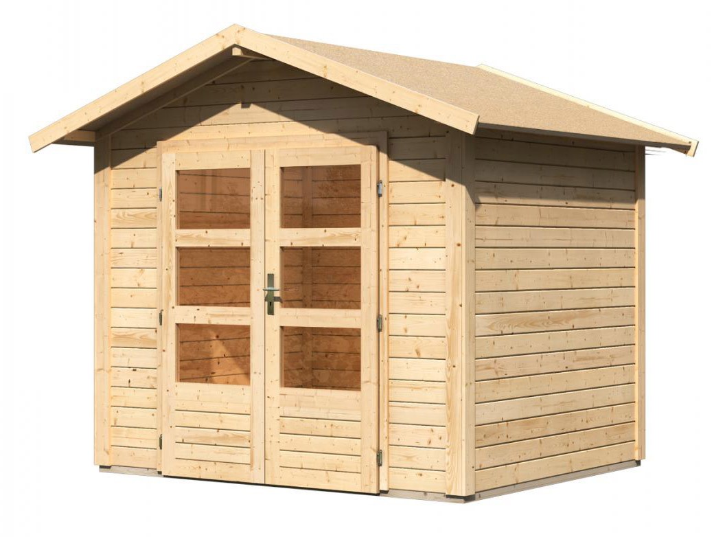 Gartenhaus TALKAU 3 28 mm 244 x 204 m Naturbelassen