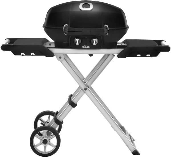 Gasgrill TRAVELQ PRO285X Schwarz mit klapbaren Wagen