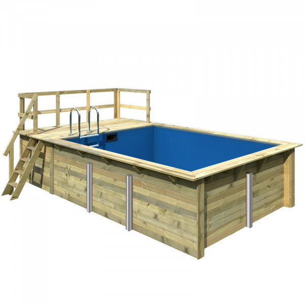 Rechteck POOL 3,50 x 3,20 / 4,40 / 5,30 m 44 mm Modell 1