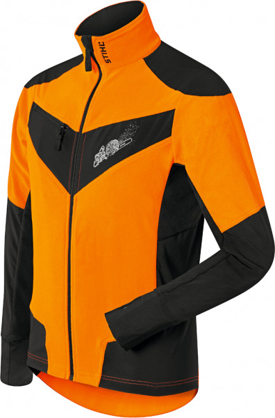 DYNAMIC, Fleecejacke warnorange