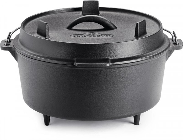 Dutch Oven mit Deckel Gusseisen 6 Liter