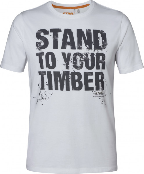 T-Shirt STAND TO YOUR TIMBER weiß Herren