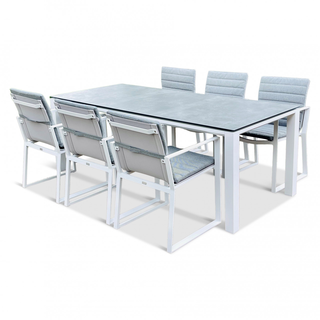 Sitzgruppe CONCEPT Gartenmöbel Set AluminiumKeramik