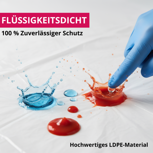 Einwegschürzen LDPE weiß - Plastikschürzen 75 x 130 cm