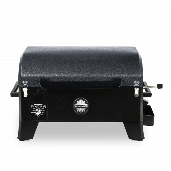 Pelletgrill NAVIGATOR 150 mobiler Pelletsmoker mit digitaler Temperatursteuerung, 2,27 kg Pellettank