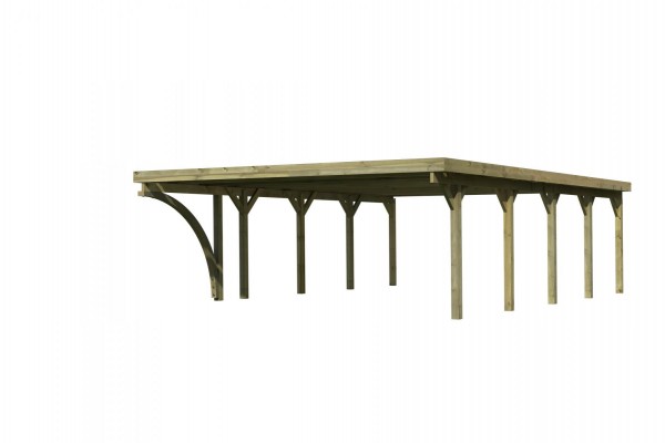Doppelcarport Classic 3 PVC-Dach 5,63 x 7,78 m