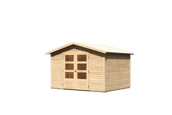 Gartenhaus Holz AMBERG 5 19 mm 305 x 2,46 m 19 mm Systemhaus