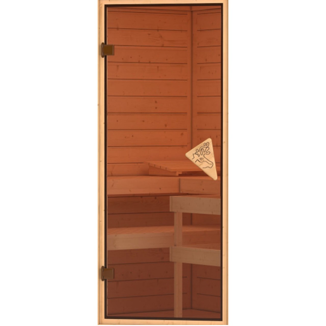 Saunatür CLASSIC Glastür bronziert - 38/40 mm Sauna Saunatür CLASSIC Glastür bronziert - 38/40 mm Sauna