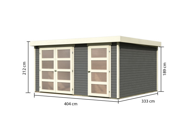 Gartenhaus MÜHLENTRUP 3 19 mm 4,04 x 3,32 m