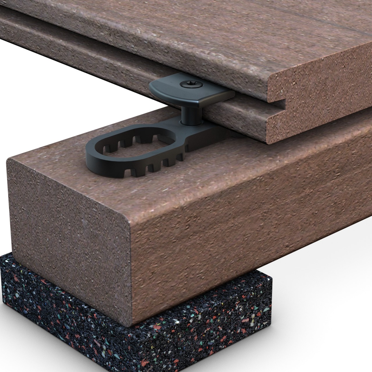 Terrassendielenbefestigung TERRAFLEX N9 mit Edelstahlschraube C1 für Holz UK 120 Stück