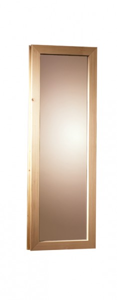 Saunafenster bronziert 42 x 122 cm