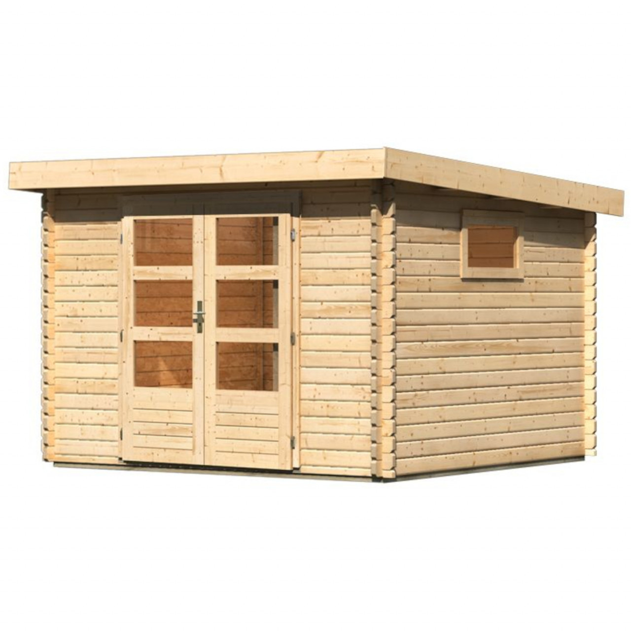 Karibu Gartenhaus "Trittau 3" 40 mm Wandstärke, mit Fenster