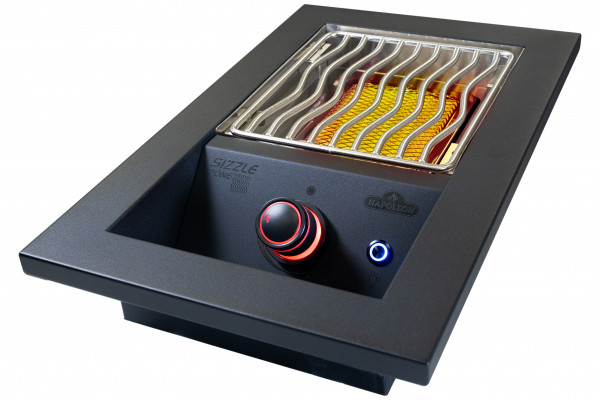 700-Serie Einbau SIZZLE ZONE, Mattschwarz, klein